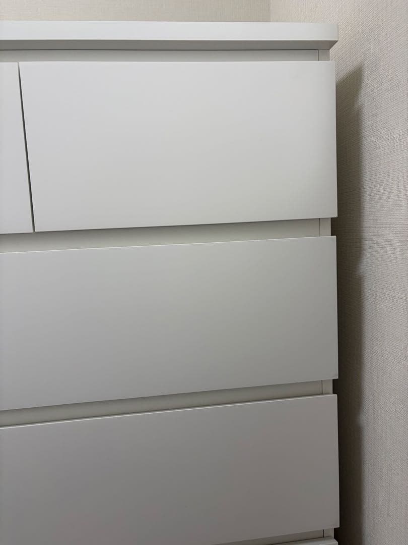 組み立て済み送料込み☆IKEA イケア MALM マルム ホワイト 5段 タンス