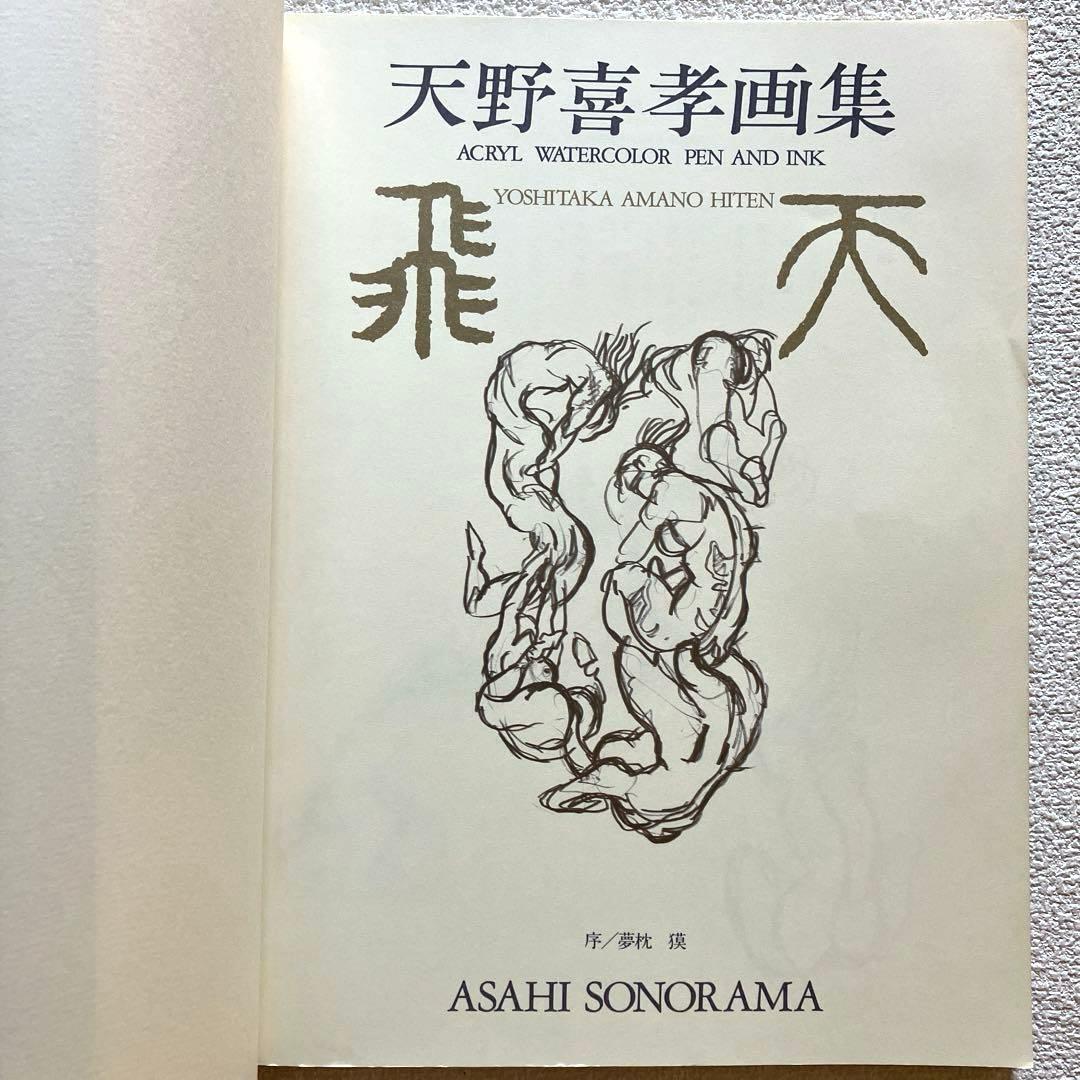 天野喜孝画集　飛天　初版