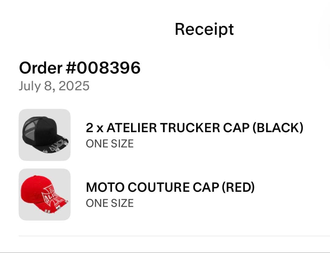 正規品　Alice Hollywood ATELIRE TRUCKER CAP
