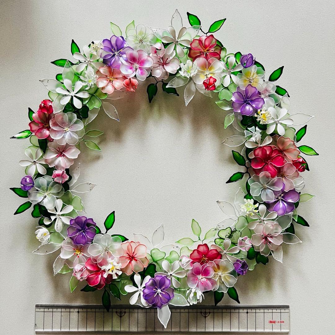 sakura様　オーダーリース　ワイヤークラフト　ディップアート