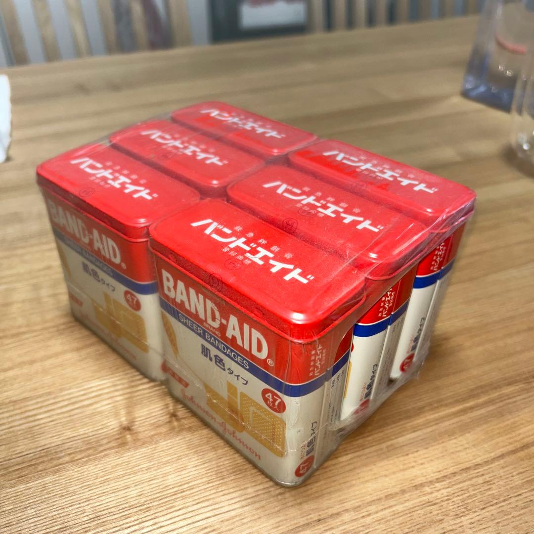 BAND-AID 肌色タイプ 絆創膏 47枚入り 6個セット
