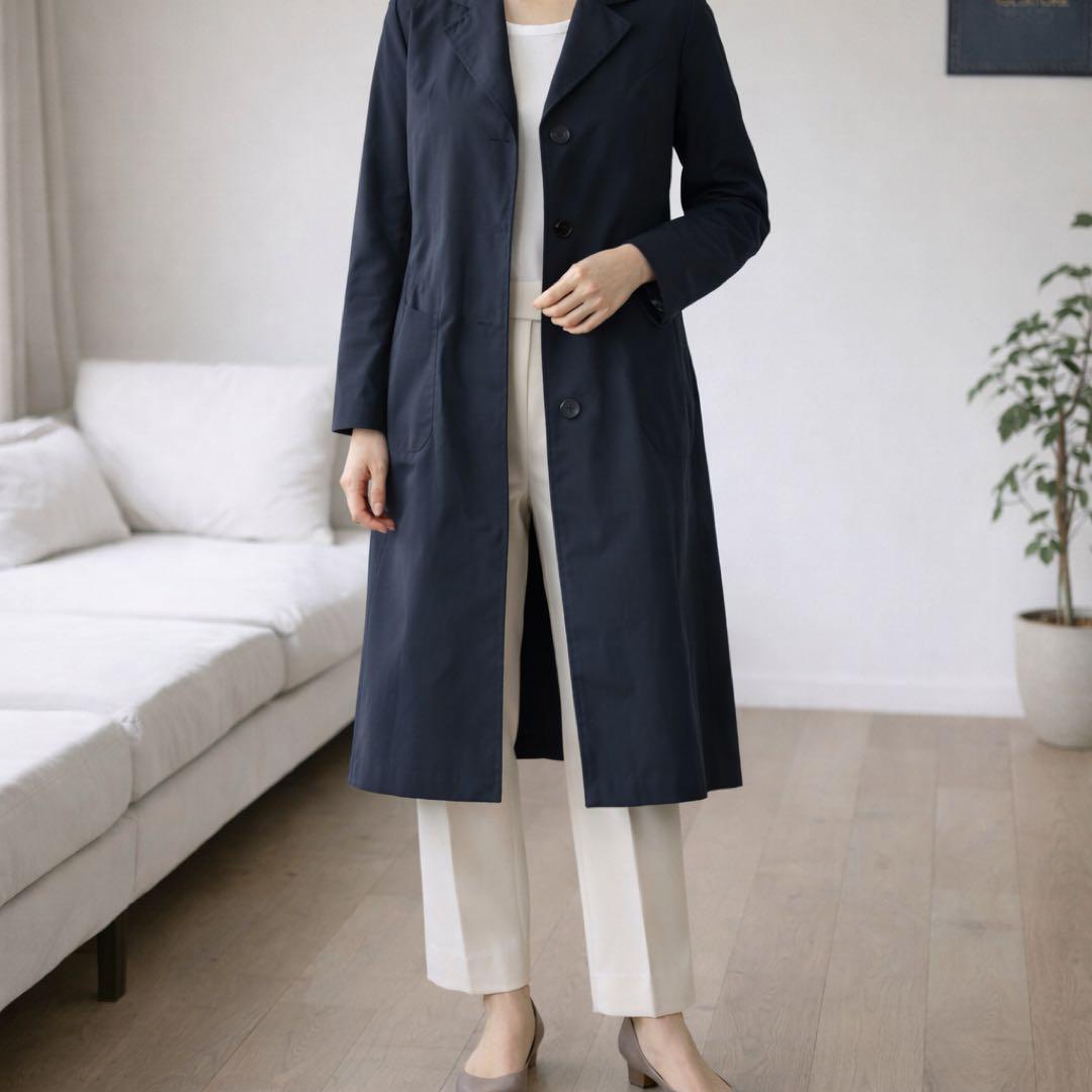 美品 TAGLIATORE タリアトーレ ナイロンロングコート 40（L相当）