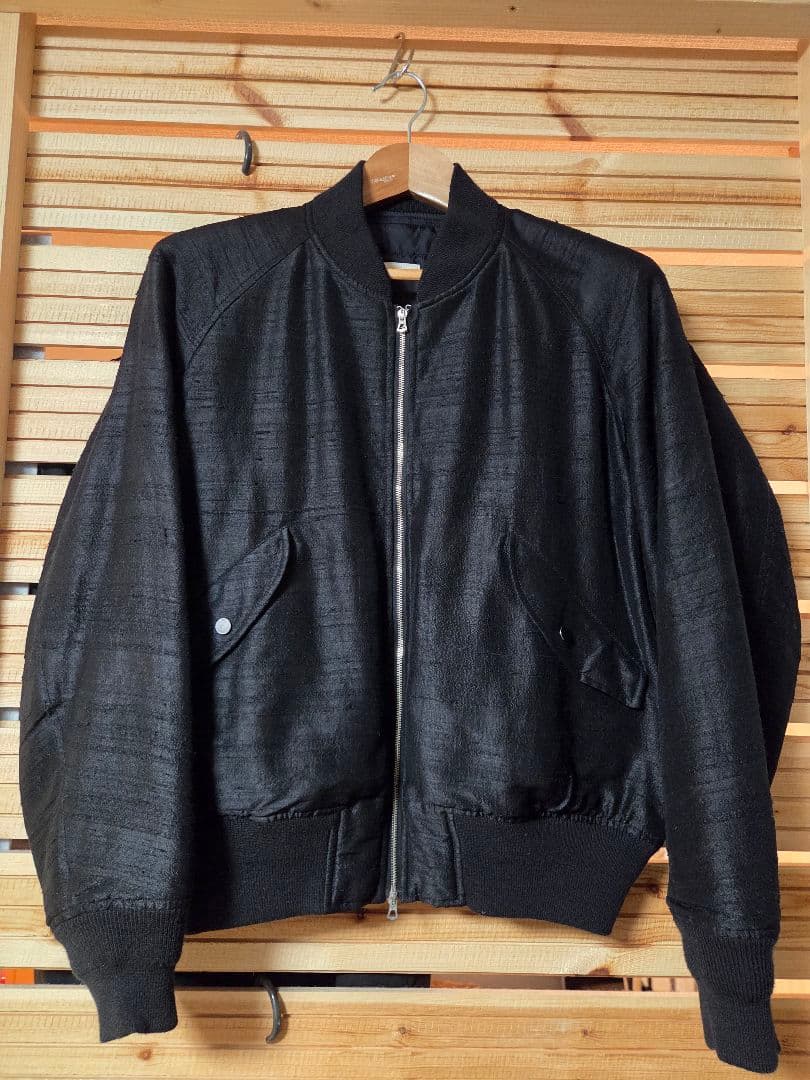 LIDNMリドム　WILD SILK L2-B　シルクブルゾンSサイズ