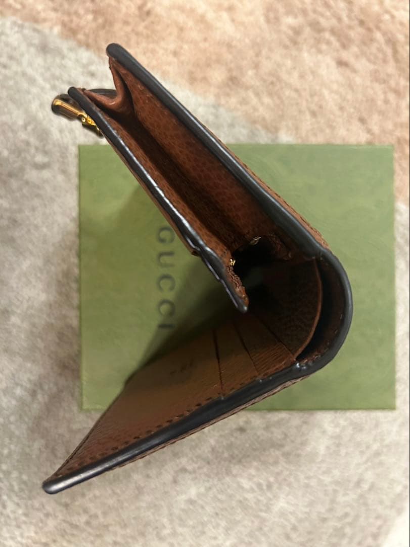 GUCCIジャッキー1961二つ折り財布　デニム