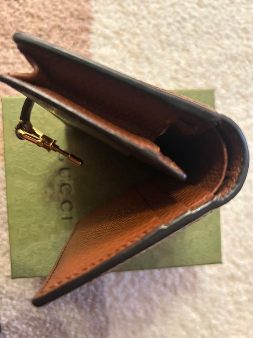 GUCCIジャッキー1961二つ折り財布　デニム