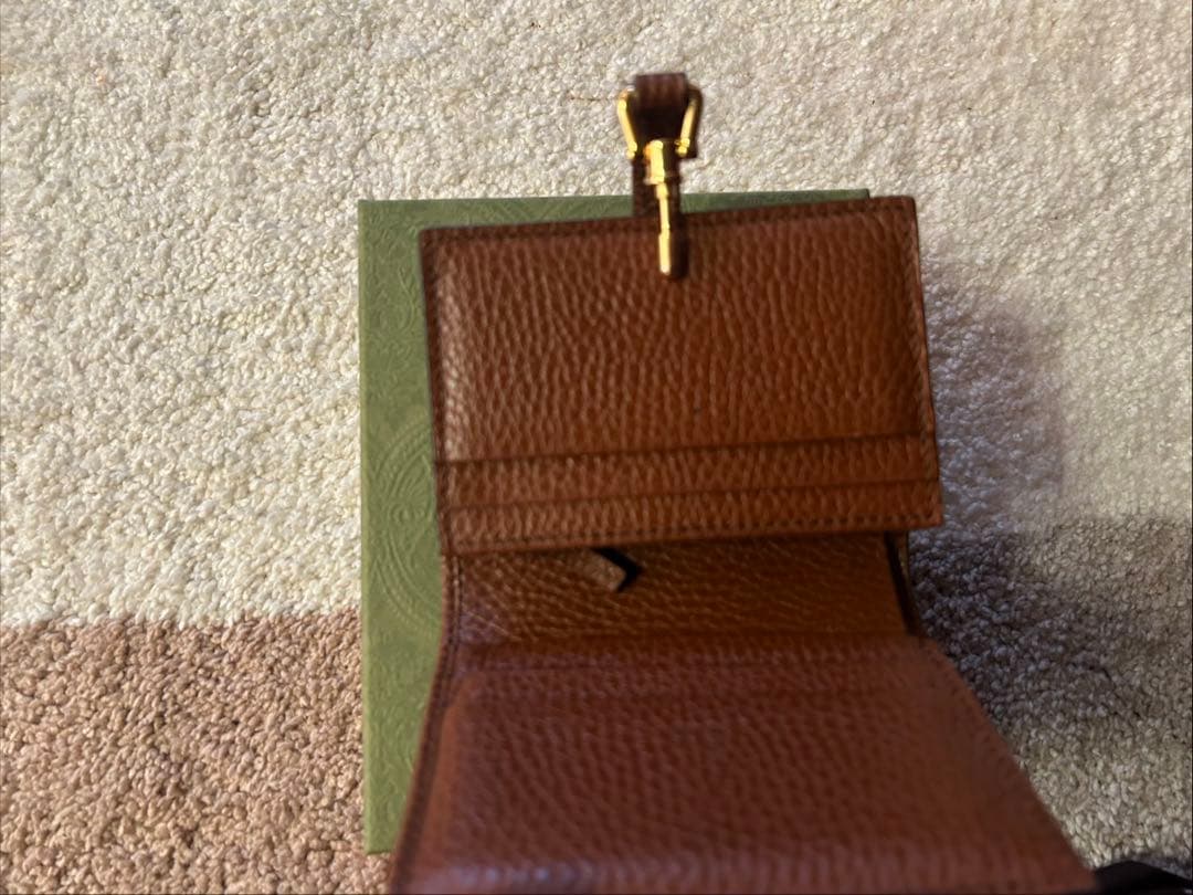 GUCCIジャッキー1961二つ折り財布　デニム