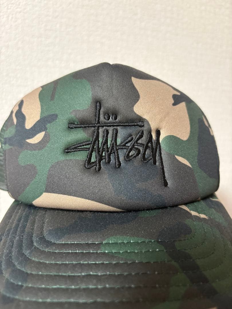 stussy迷彩キャップ