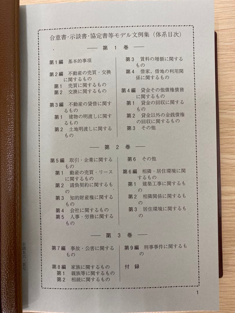 【値下げ】【書籍名】合意書・示談書・協定書等 モデル文例集