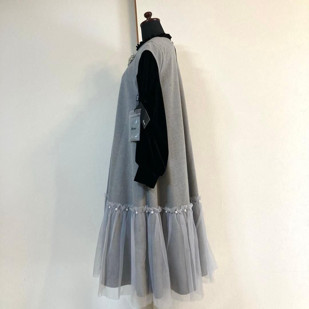 美品♡2点セット(ヒートエフェクトドレス＋パフスリーブブラウス)