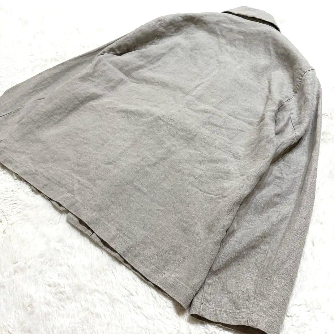 美品 ネストローブコンフェクト ジャケット リネン ナチュラル 炊込み 20SS