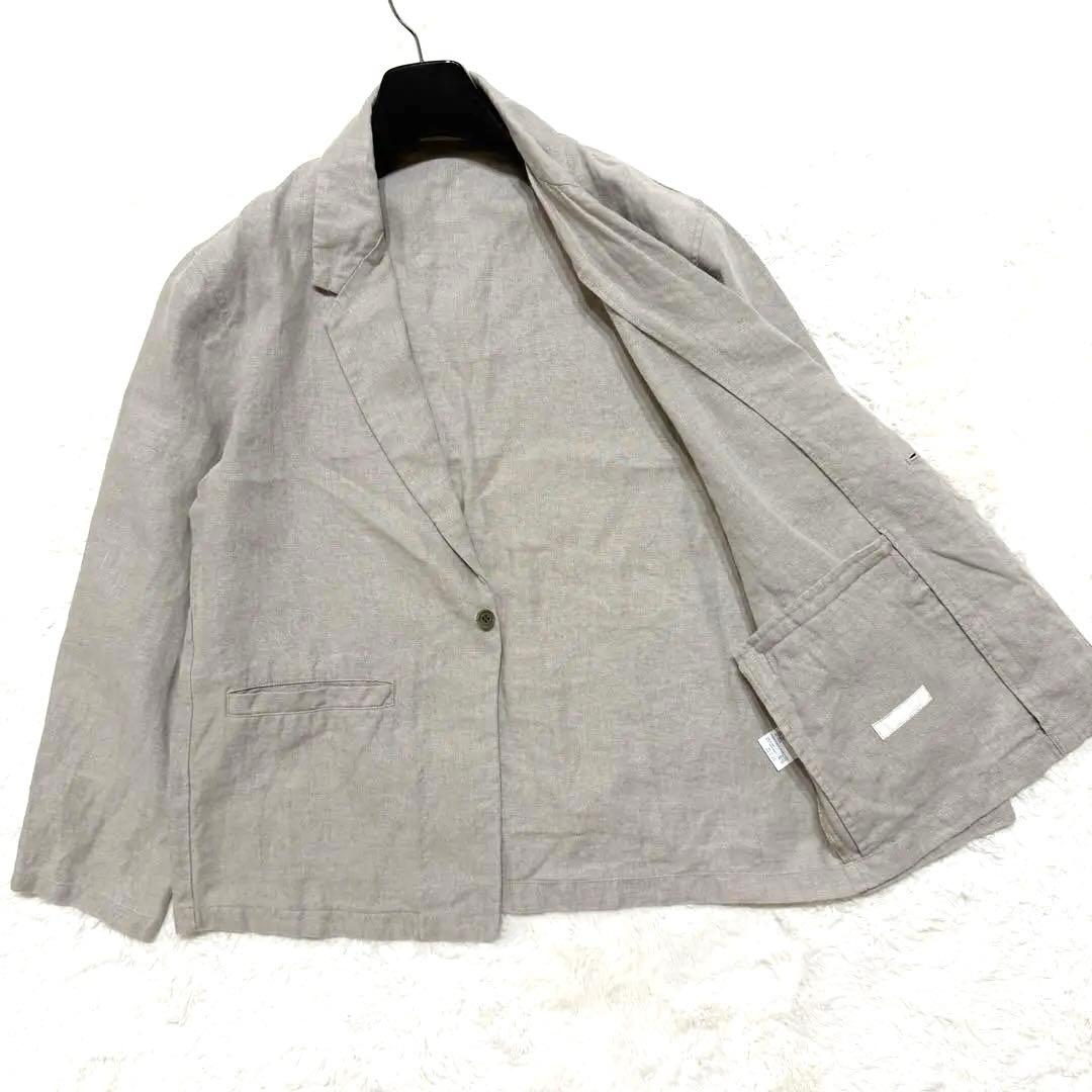 美品 ネストローブコンフェクト ジャケット リネン ナチュラル 炊込み 20SS