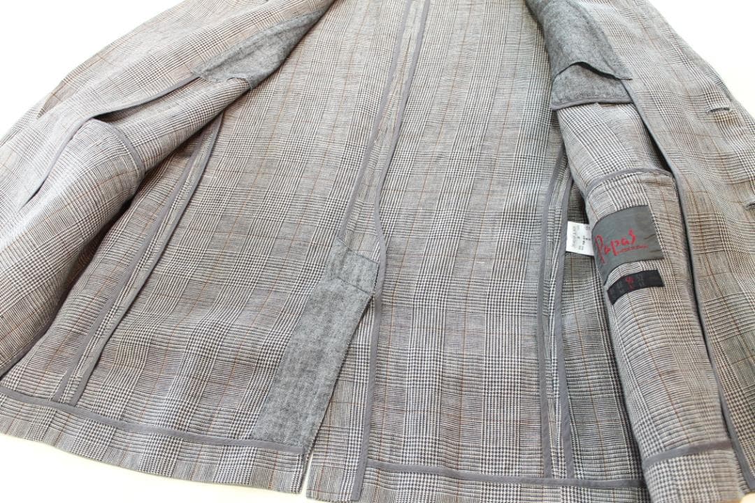 極美品/8万円】PAPAS パパス ジャケット リネン100％