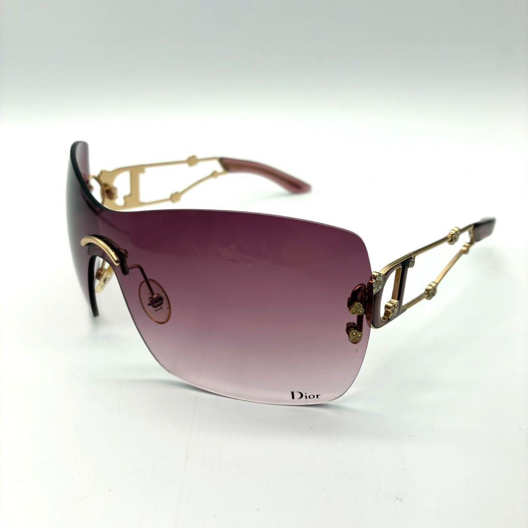 小物 DIOR FLORAL SHIELD SUNGLASSES rim less