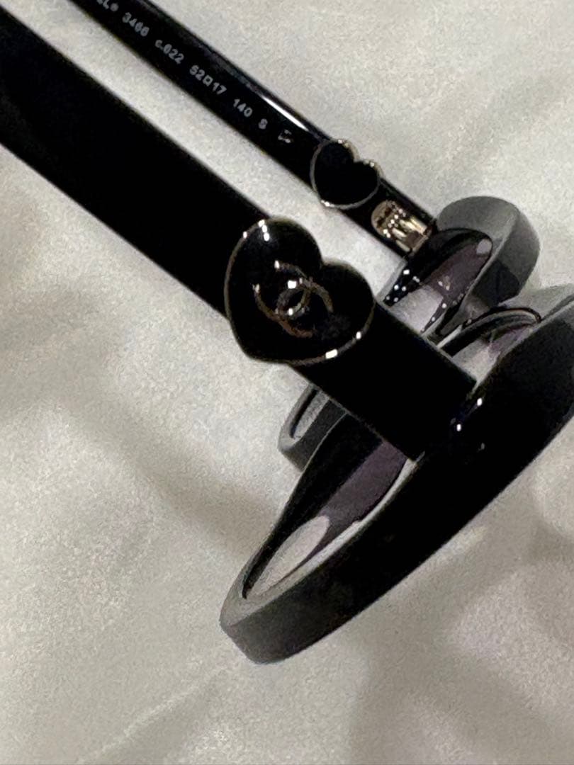 【希少・極美品】CHANEL ハートモチーフ サングラス 阪急購入 完売モデル
