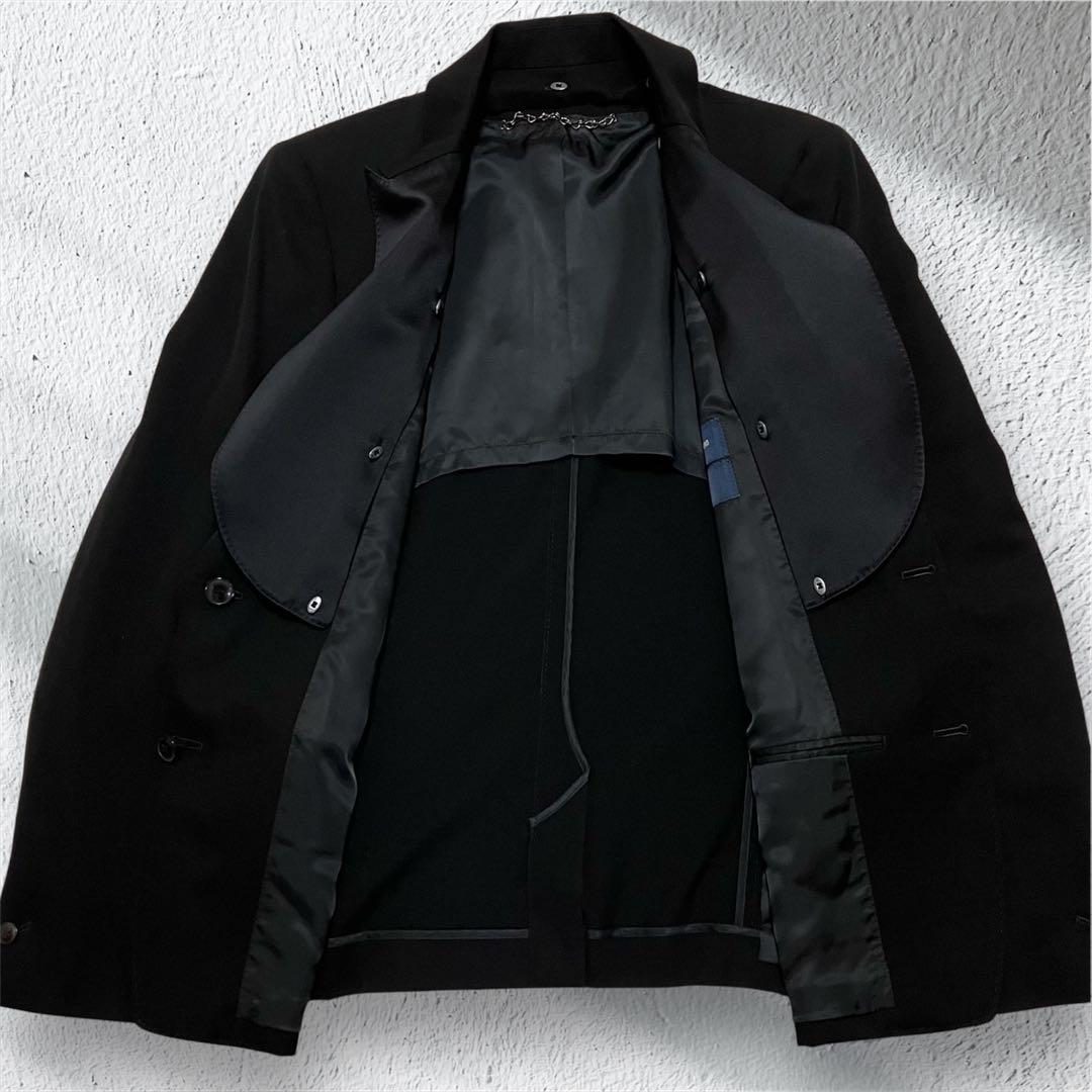 【未使用級】MIHARAYASUHIRO ラペル レイヤード ジャケット シルク