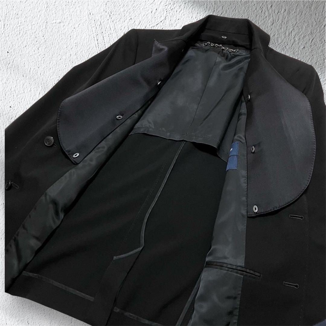 【未使用級】MIHARAYASUHIRO ラペル レイヤード ジャケット シルク