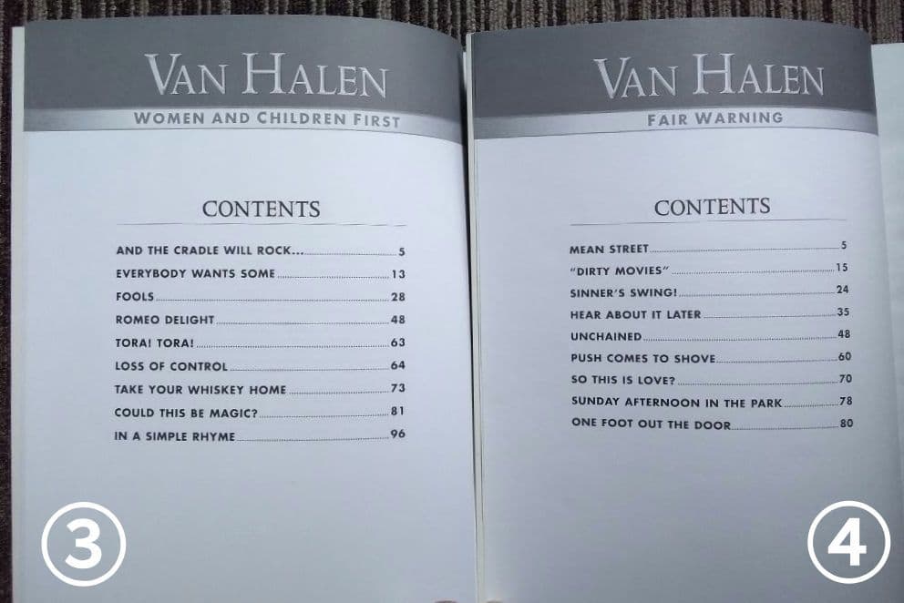 楽譜 スコア David Lee Roth ヴァンヘイレン Van Halen