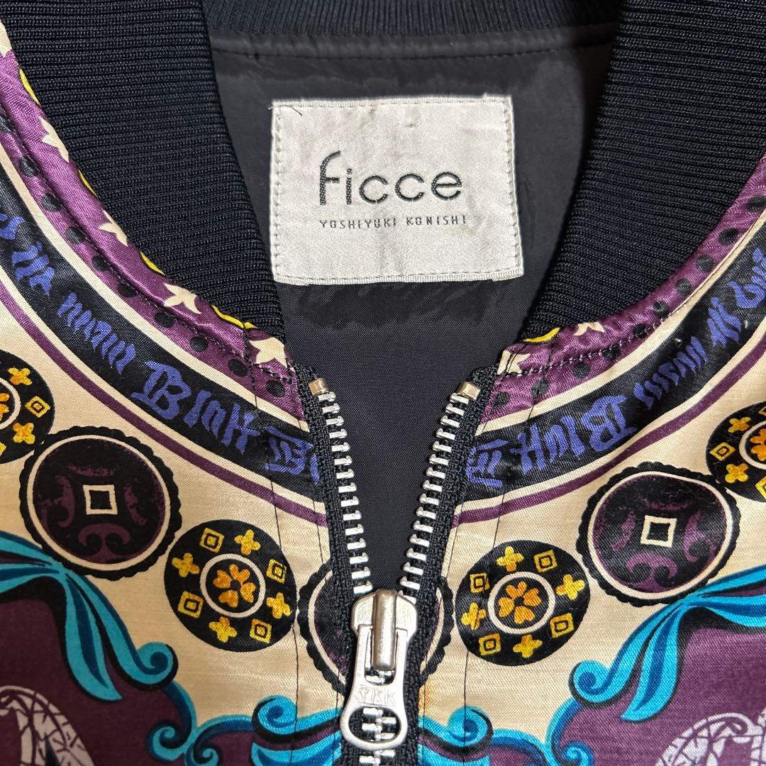 ficce 多色装飾プリント ブルゾン