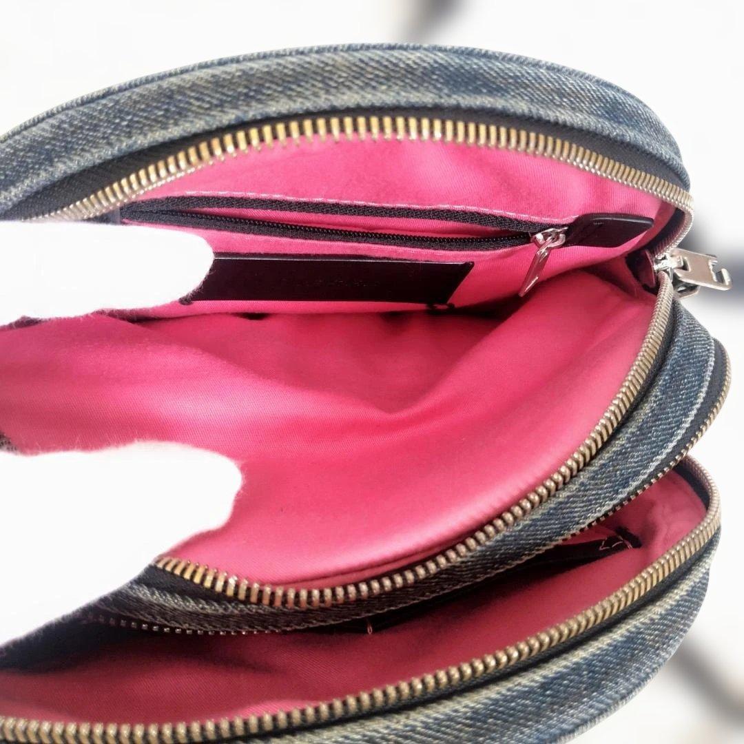 DIESEL ディーゼル ラウンドクロスボディバッグ サークル デニム