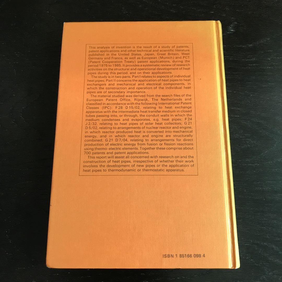 Heat Pipes　M. Terpstra, J.G. van Veen 編集