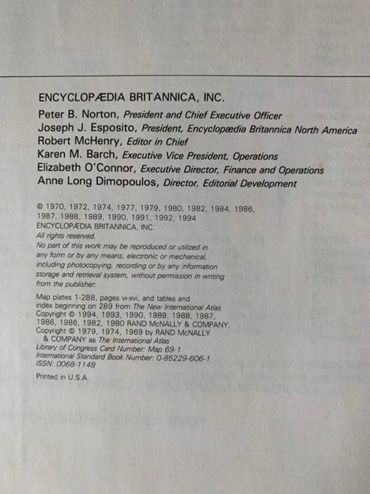 Britannica Atlas ブリタニカ アトラス