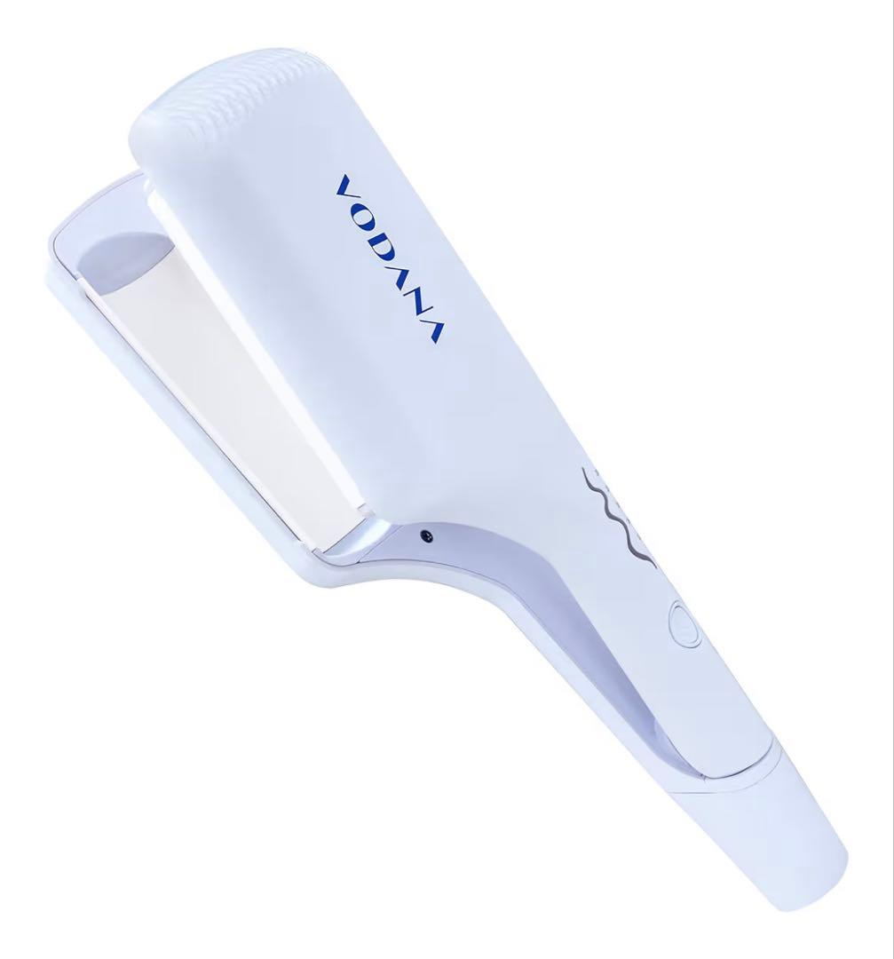 VODANA ウェーブヘアアイロン 40mm クリーミーブルー