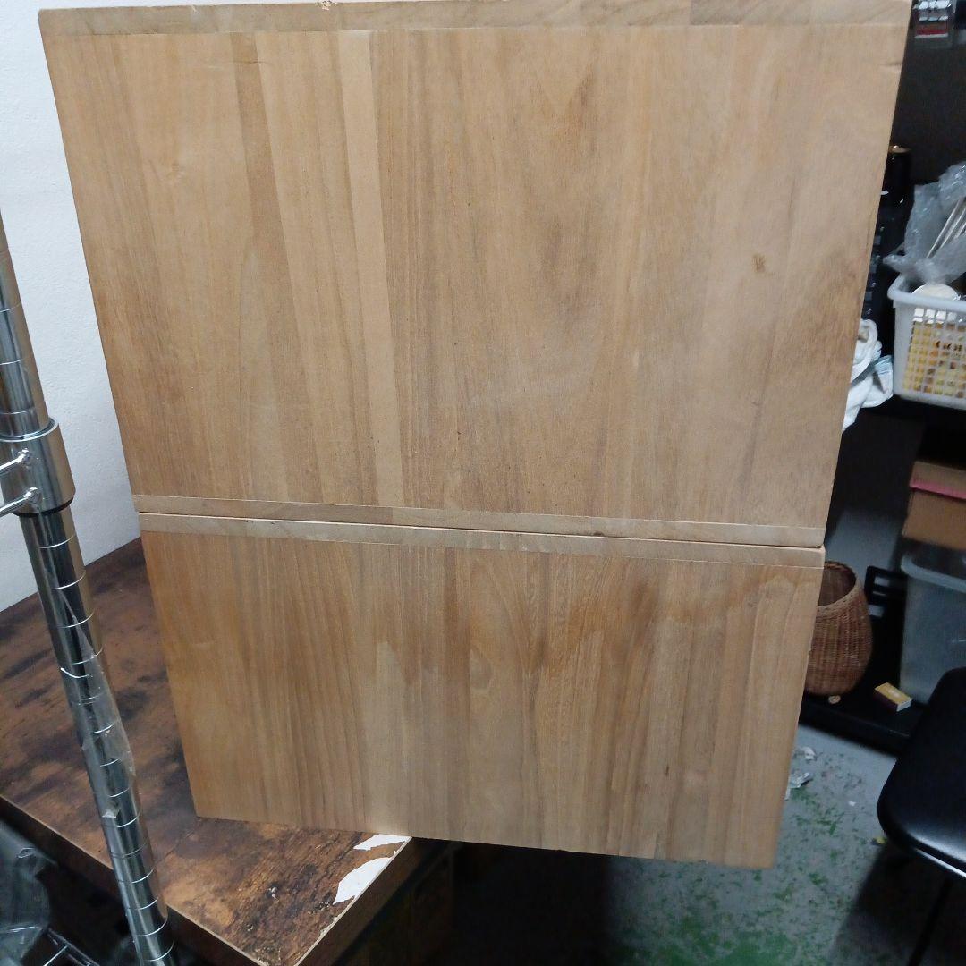 My7 木製チェスト 桐製 桐箪笥 天然木 昭和レトロ 2段 ローチェスト