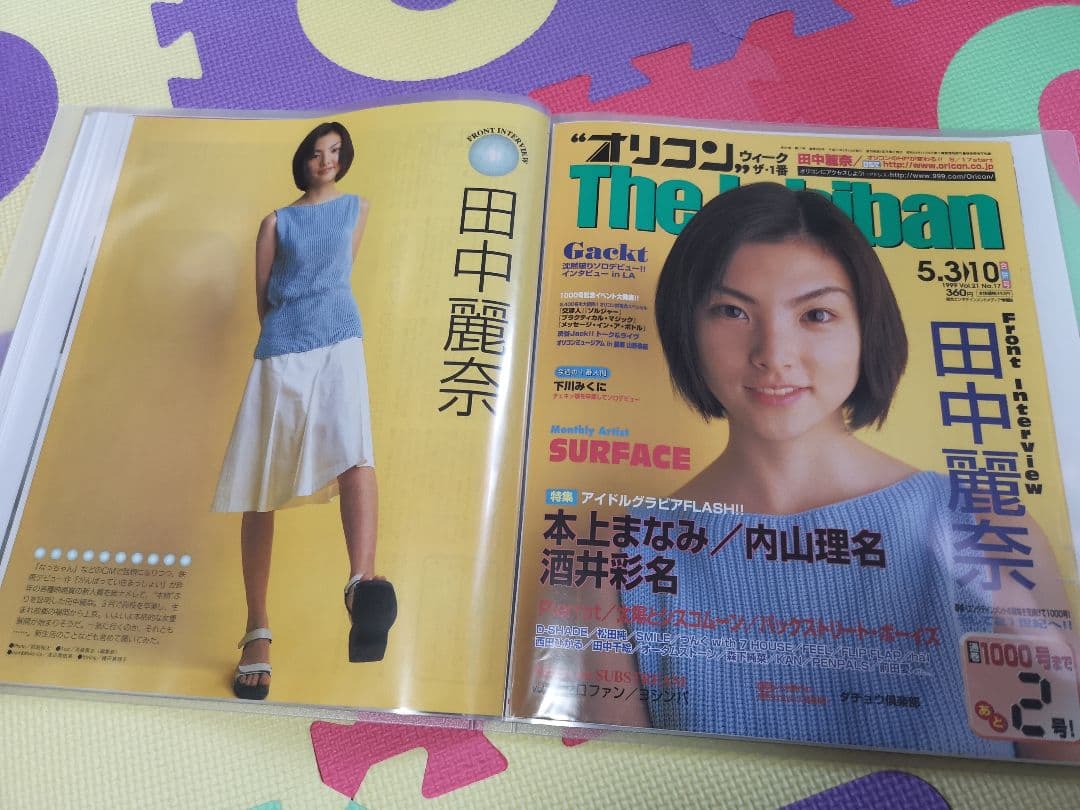 田中麗奈(1冊200円計算)89冊分419ページ切り抜きしファイリング済み
