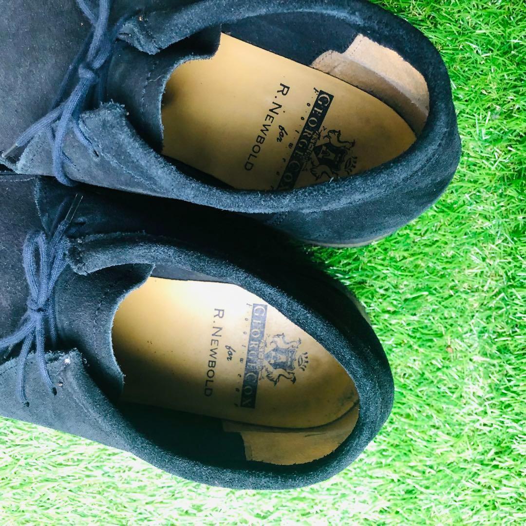 【極美品】E COX ワラビー イングランド製 厚底 8(27)