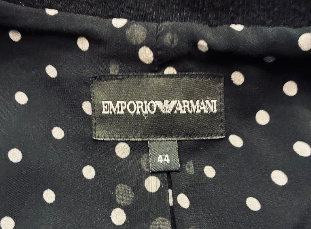 EMPORIO ARMANI エンポリオアルマーニ　ジャケット　水玉　黒　 L