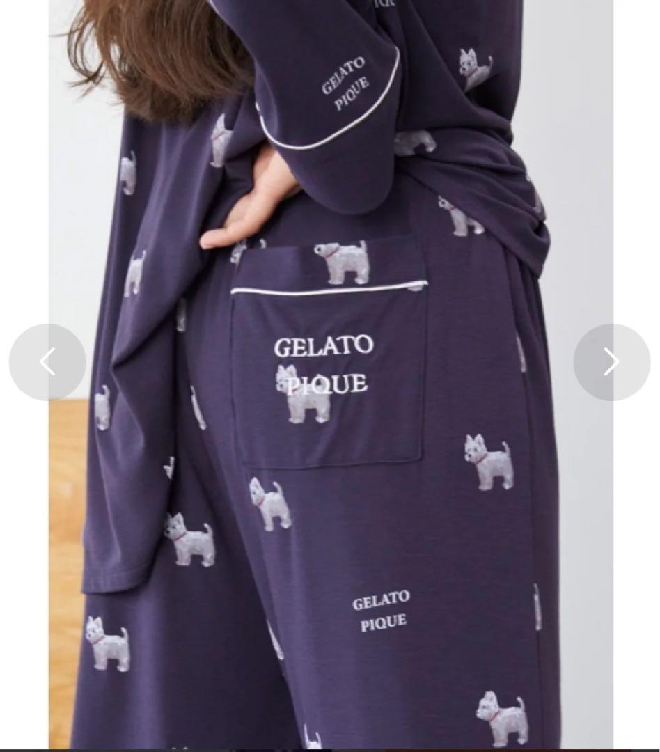 新品タグ付き　GELATO PIQUE ウェスティー柄長袖シャツ&ロングパンツ