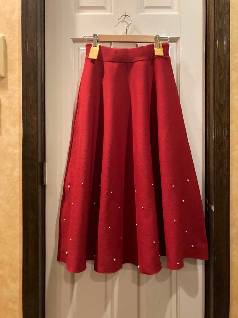 JENNEジェンヌ　ランダムパールニットスカート