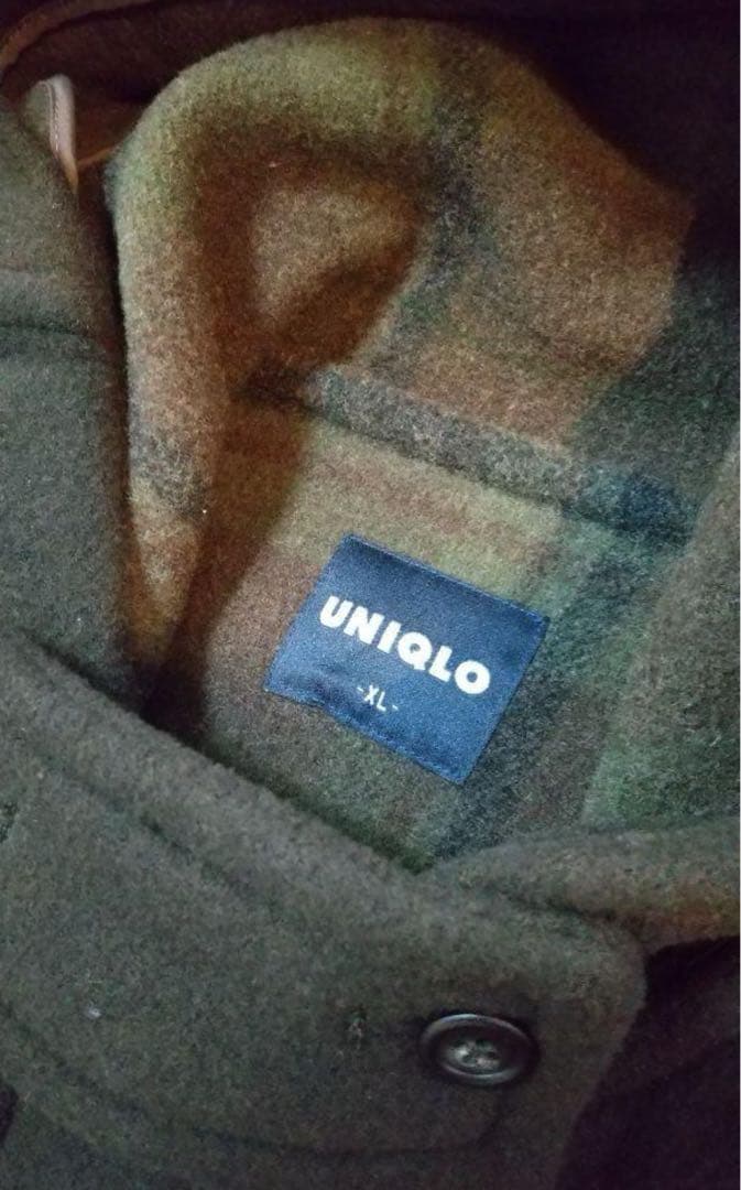 【希少/美品】OLD UNIQLO ブラウンダッフルコート XLサイズ