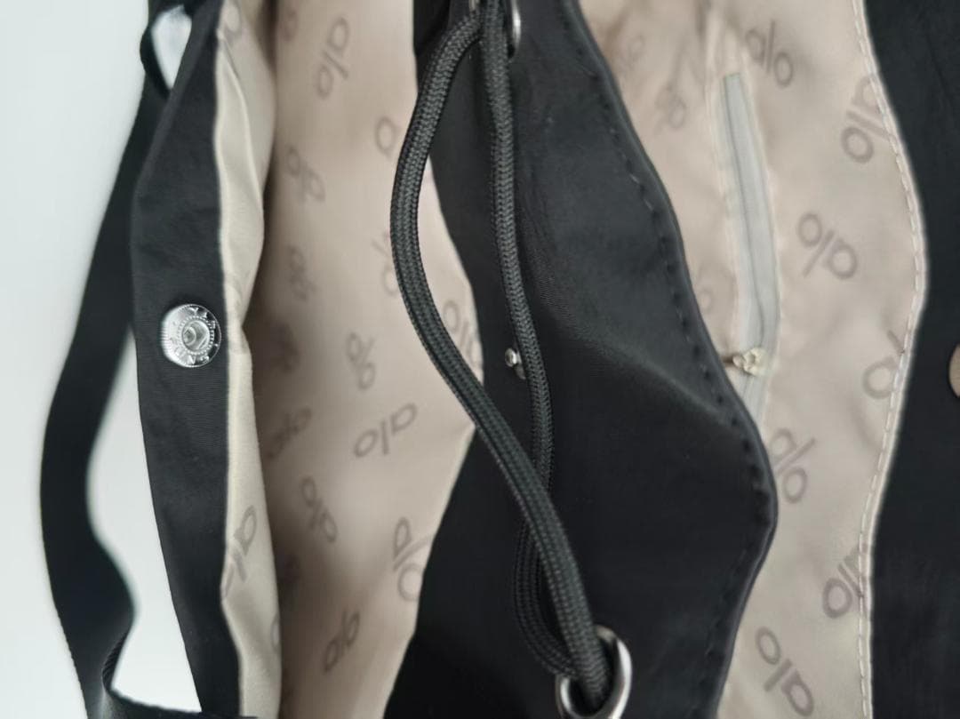 【美品】alo トートバッグ 黒 / 白 2 点セット ポーチ付き