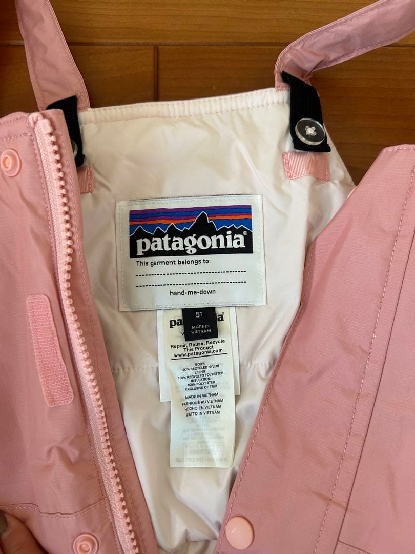 patagonia 子供用スキーウェアXS5-6