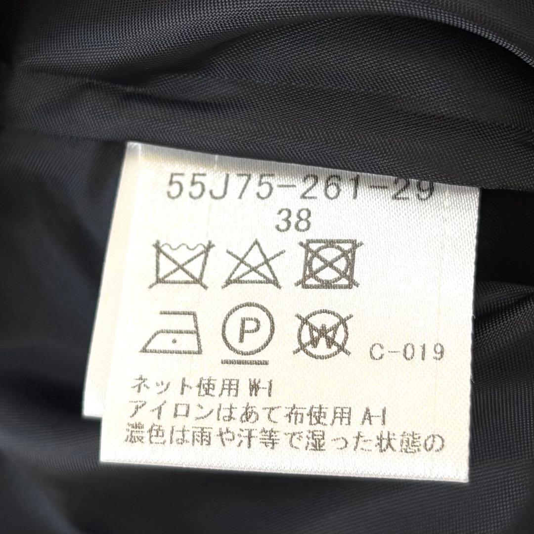 クリーニング済✨ブルーレーベルクレストブリッジ　メガチェックドッキングワンピース