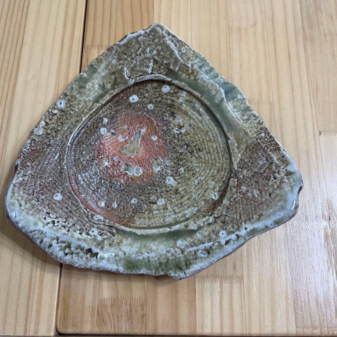 新学　伊賀　三角皿　角皿