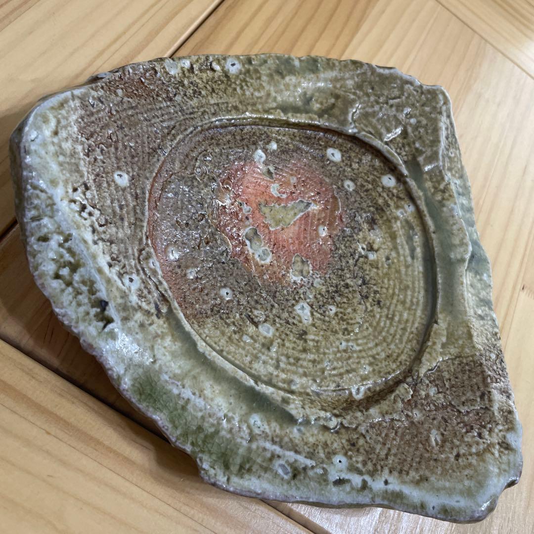 新学　伊賀　三角皿　角皿
