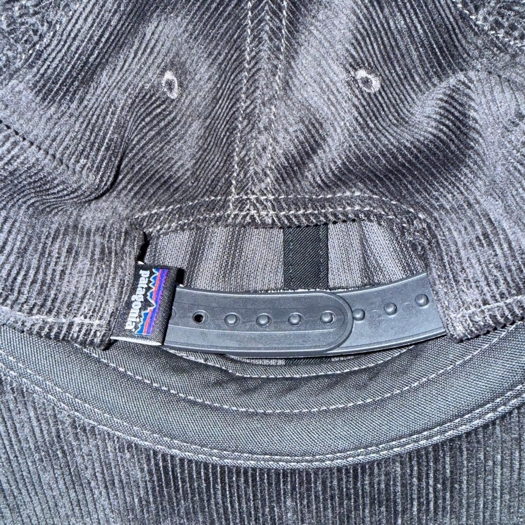 送料込 Patagonia Oval Logo コーデュロイ キャップ ブラック