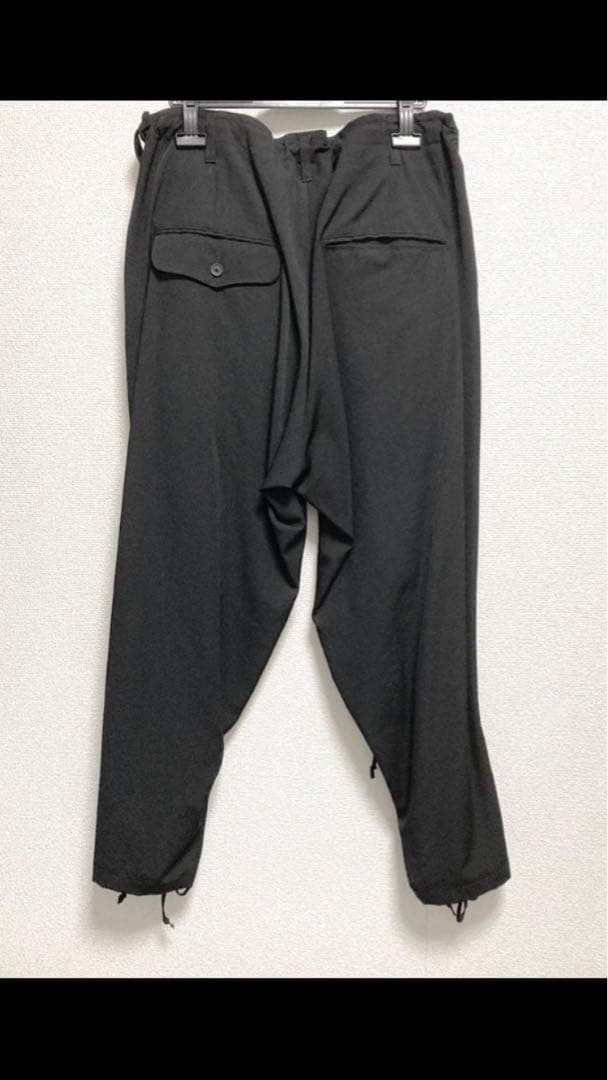 yohji yamamoto■ヨウジヤマモト レースアップパンツ 2way 黒