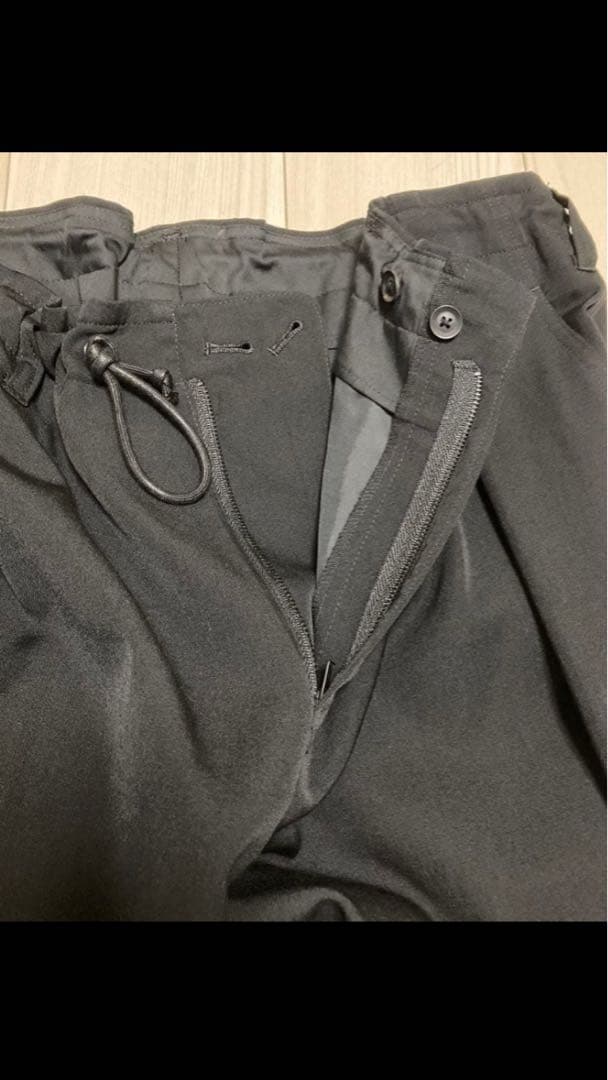 yohji yamamoto■ヨウジヤマモト レースアップパンツ 2way 黒