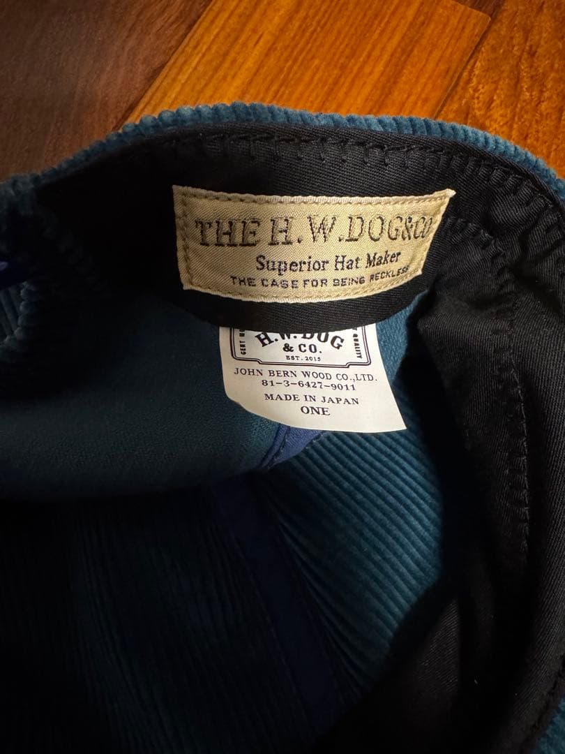 THE H.W.DOG&CO. トラッカーキャップ コーデュロイ hwdog
