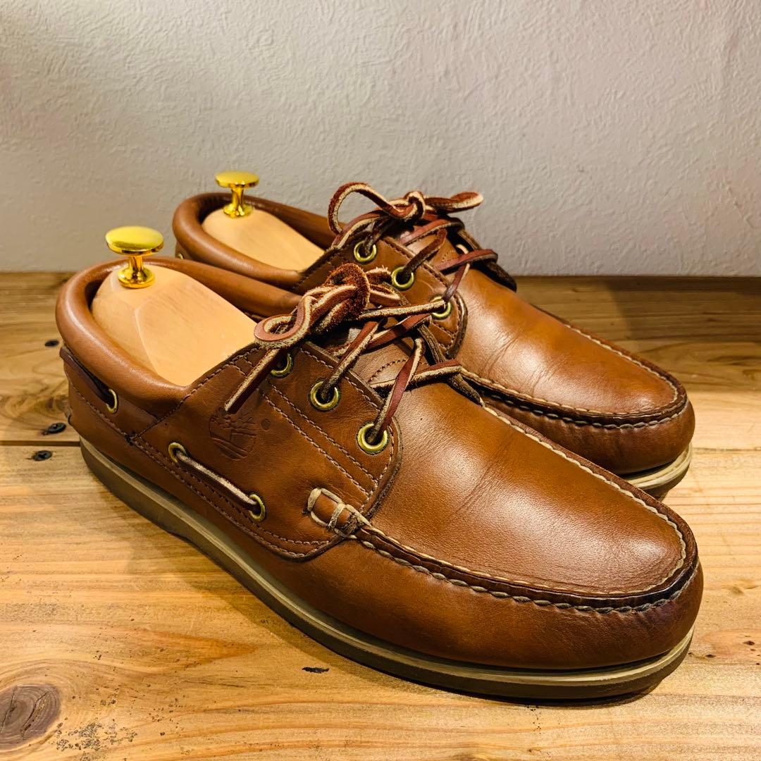 美品】7W Timberland スリーアイ　デッキシューズ 25.5cm