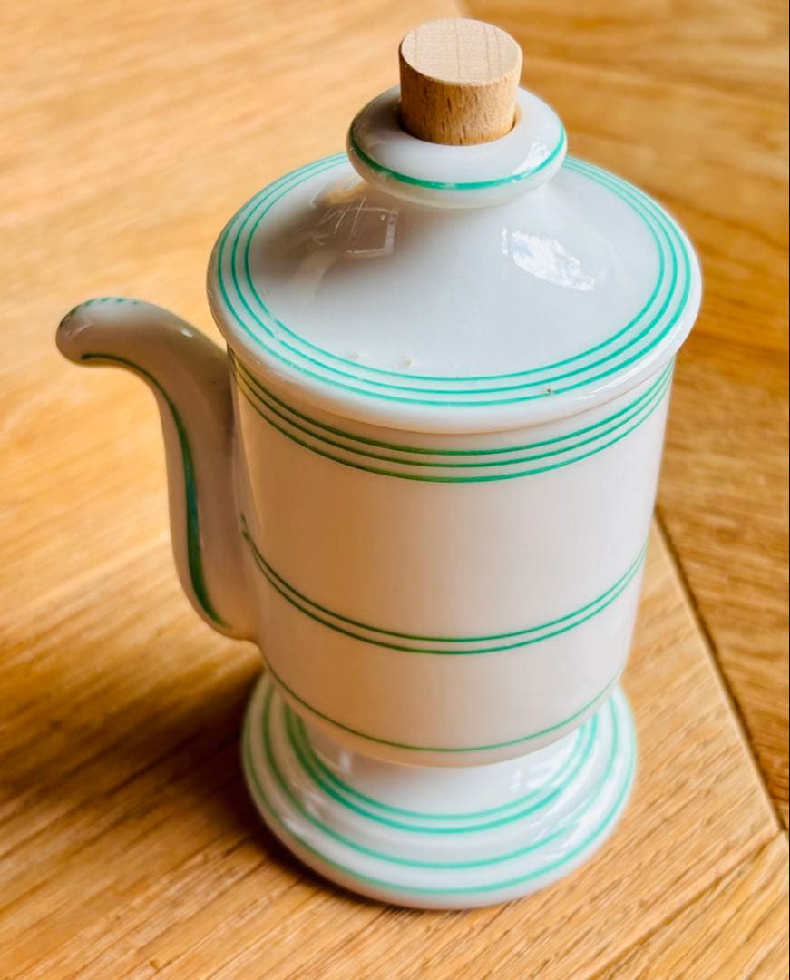 フランスアンティーク 磁器の小さなビネガーポット 美品