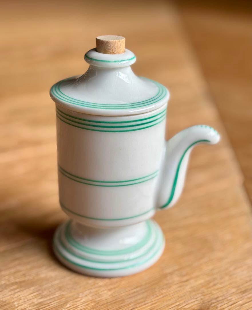 フランスアンティーク 磁器の小さなビネガーポット 美品
