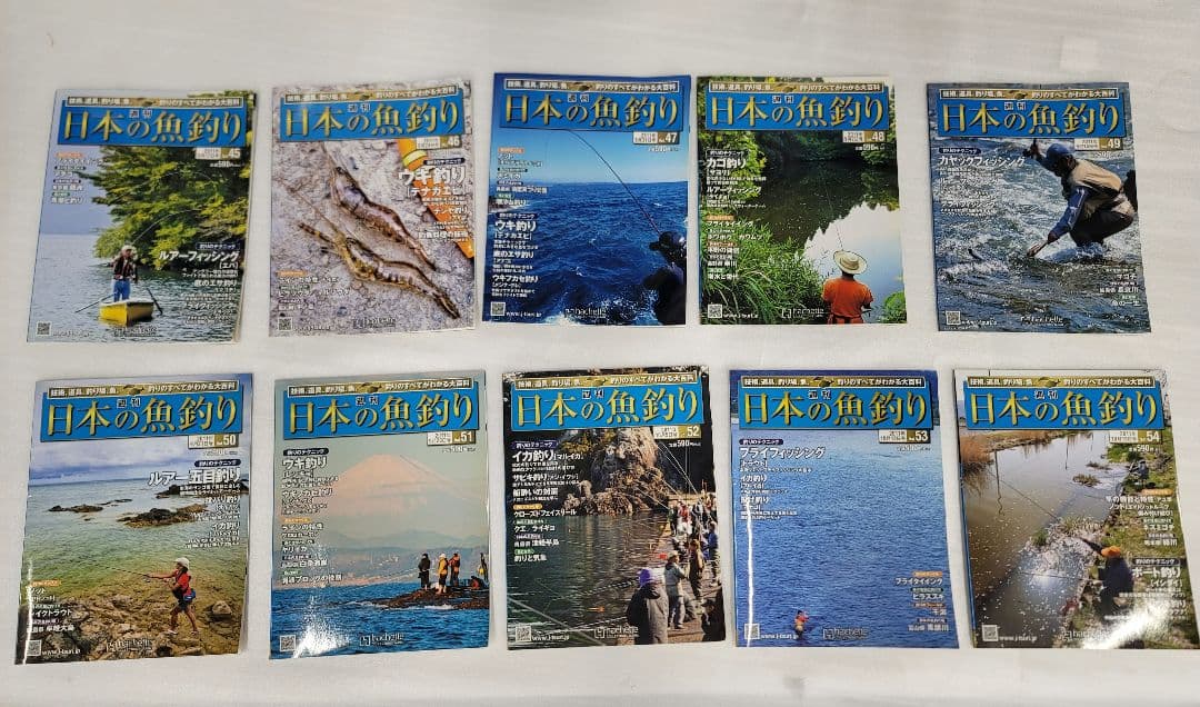週刊　日本の魚釣り　2011年〜2012年　70冊　飛び番あり
