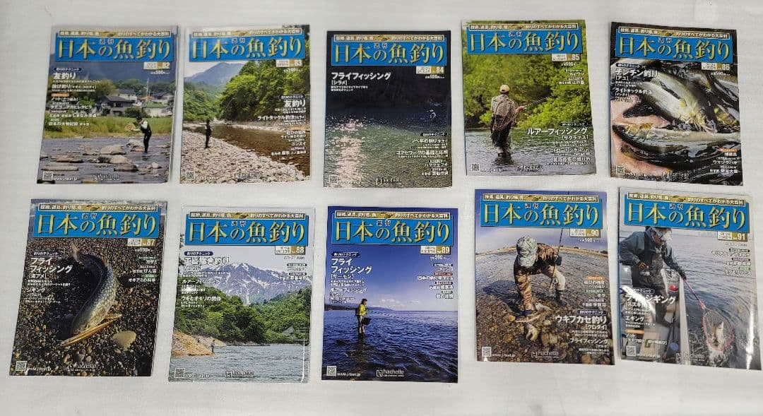 週刊　日本の魚釣り　2011年〜2012年　70冊　飛び番あり