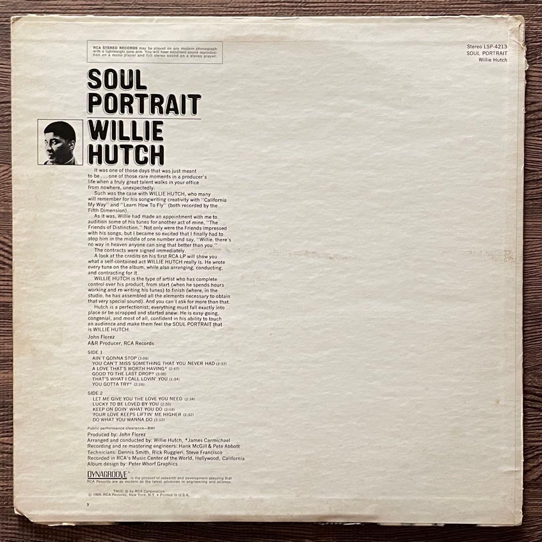 Willie Hutch – Soul Portrait レコード LP