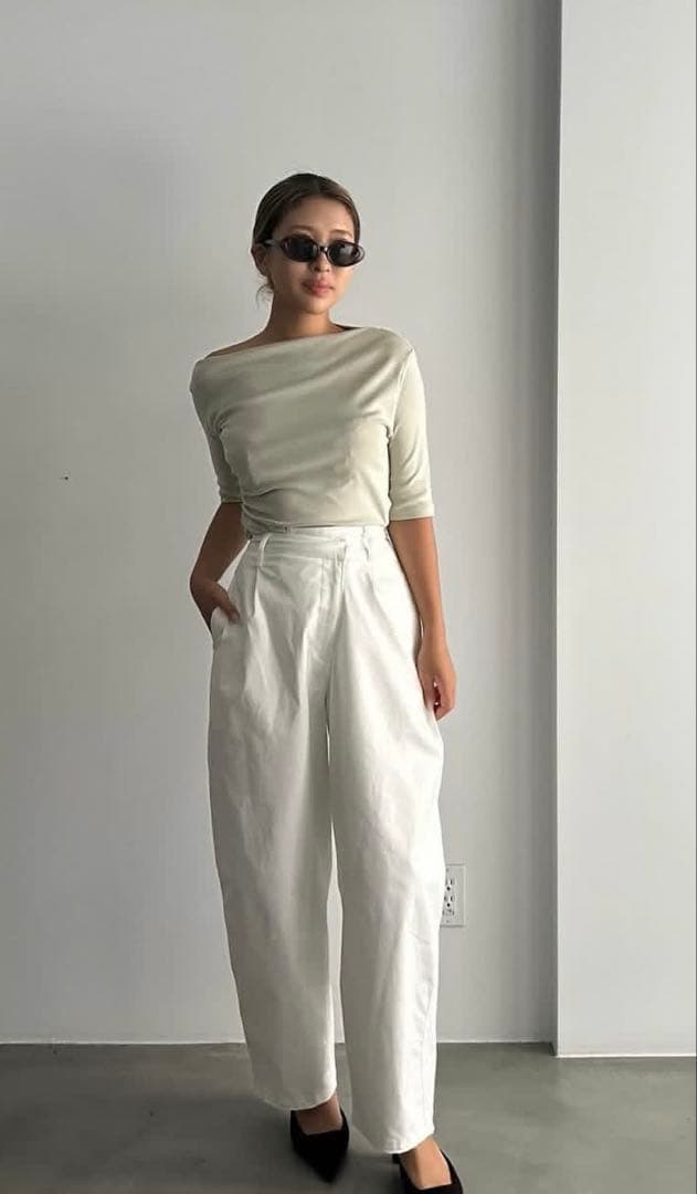 トップス Half Sleeve Off Shoulder Gather Tops