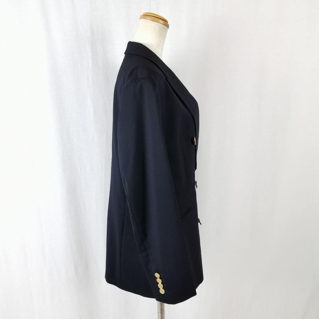 極美品 タグ付き TW ギャバジン 紺ブレ ジャケット 金釦（ボタン） 入学